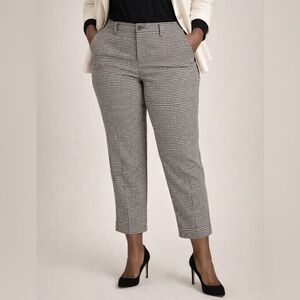 LAUREN Ralph Lauren Houndstooth Tailored Ankle Pants 16W NWT